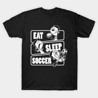 Eat Sleep Soccer - Football player Gift print T-Shirt